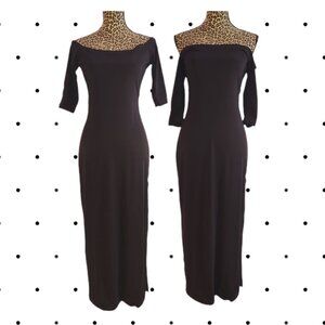GOGO Girls Off/ or On shoulder stretchy dress with leg slit